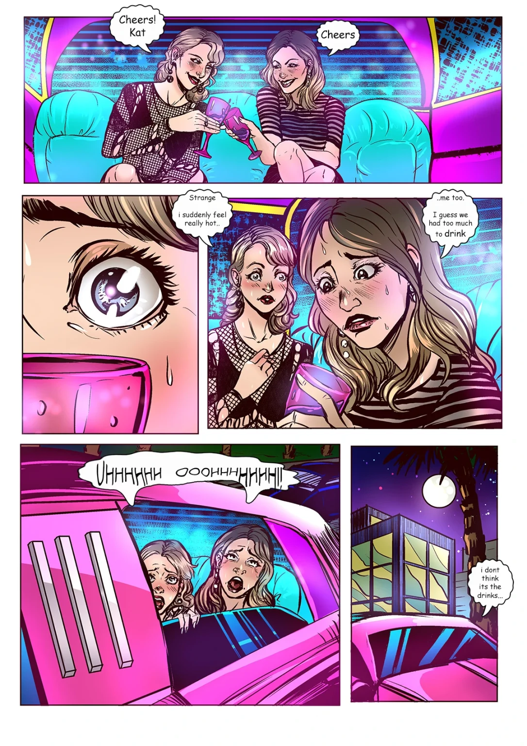 Moonlight Bimbos porn comic picture 1