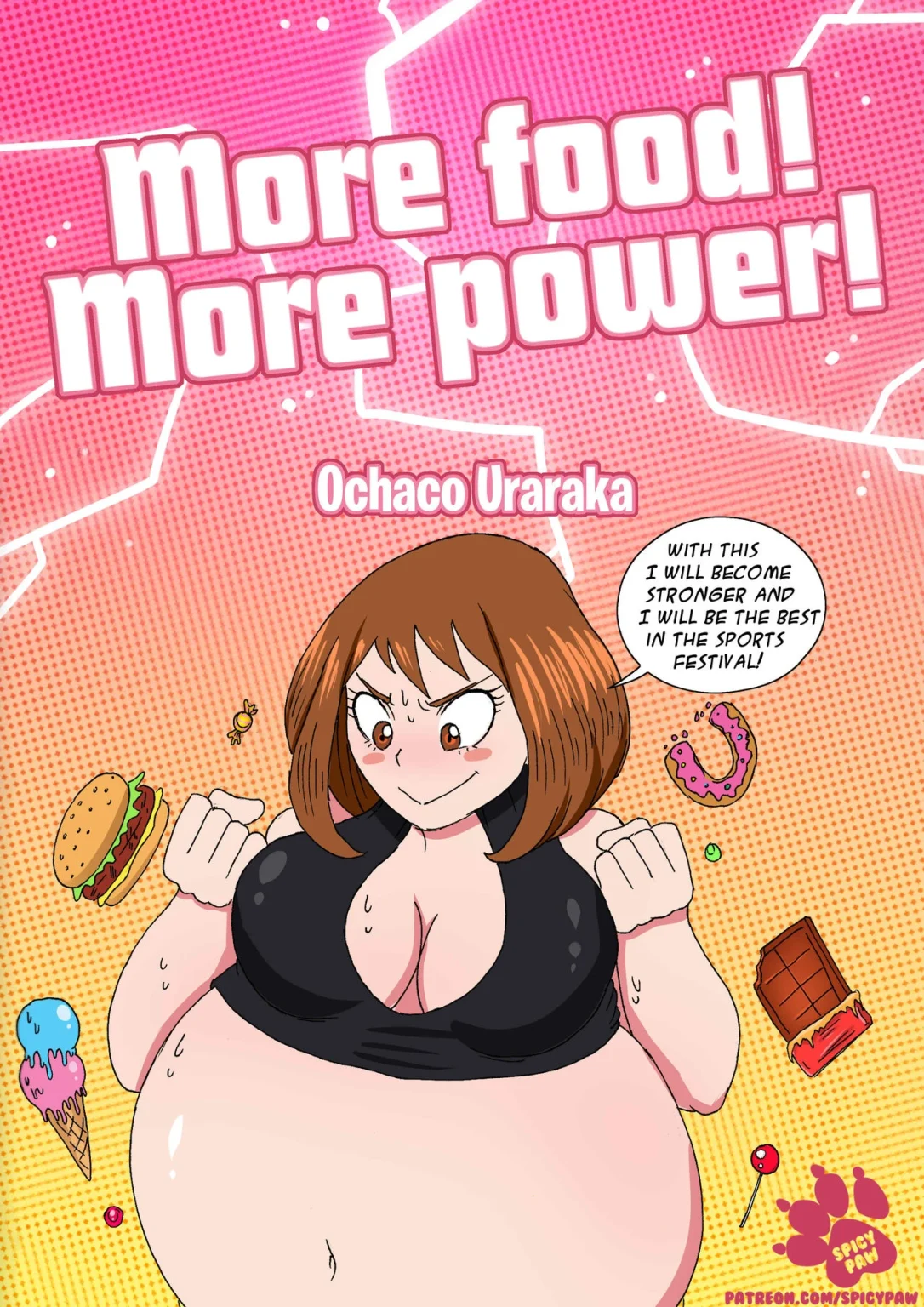 More Food! More Power! 1 - Ochaco Urakara porn comic picture 1