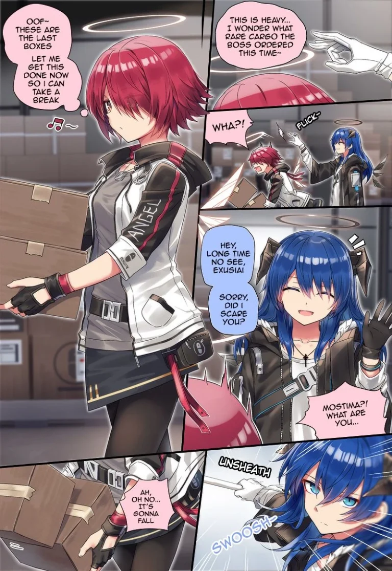Mostima x Exusiai x Texas porn comic picture 1
