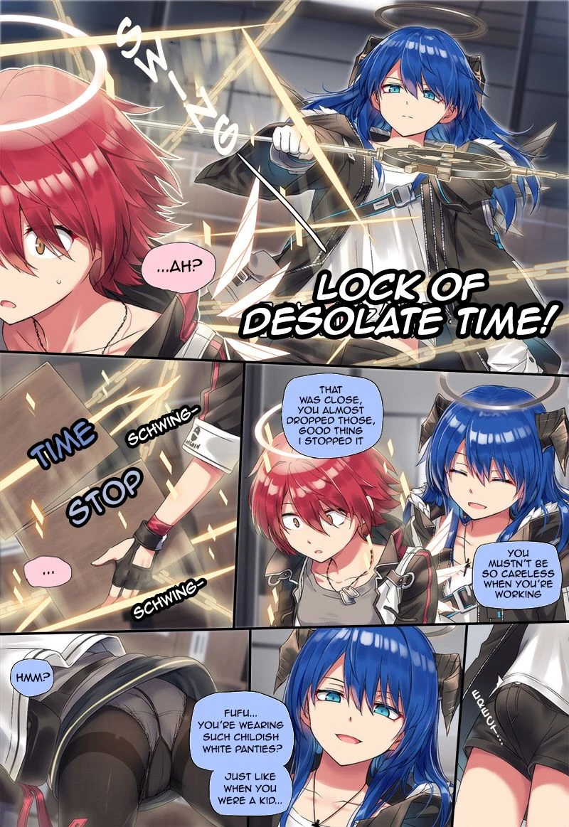 Mostima x Exusiai x Texas porn comic picture 2