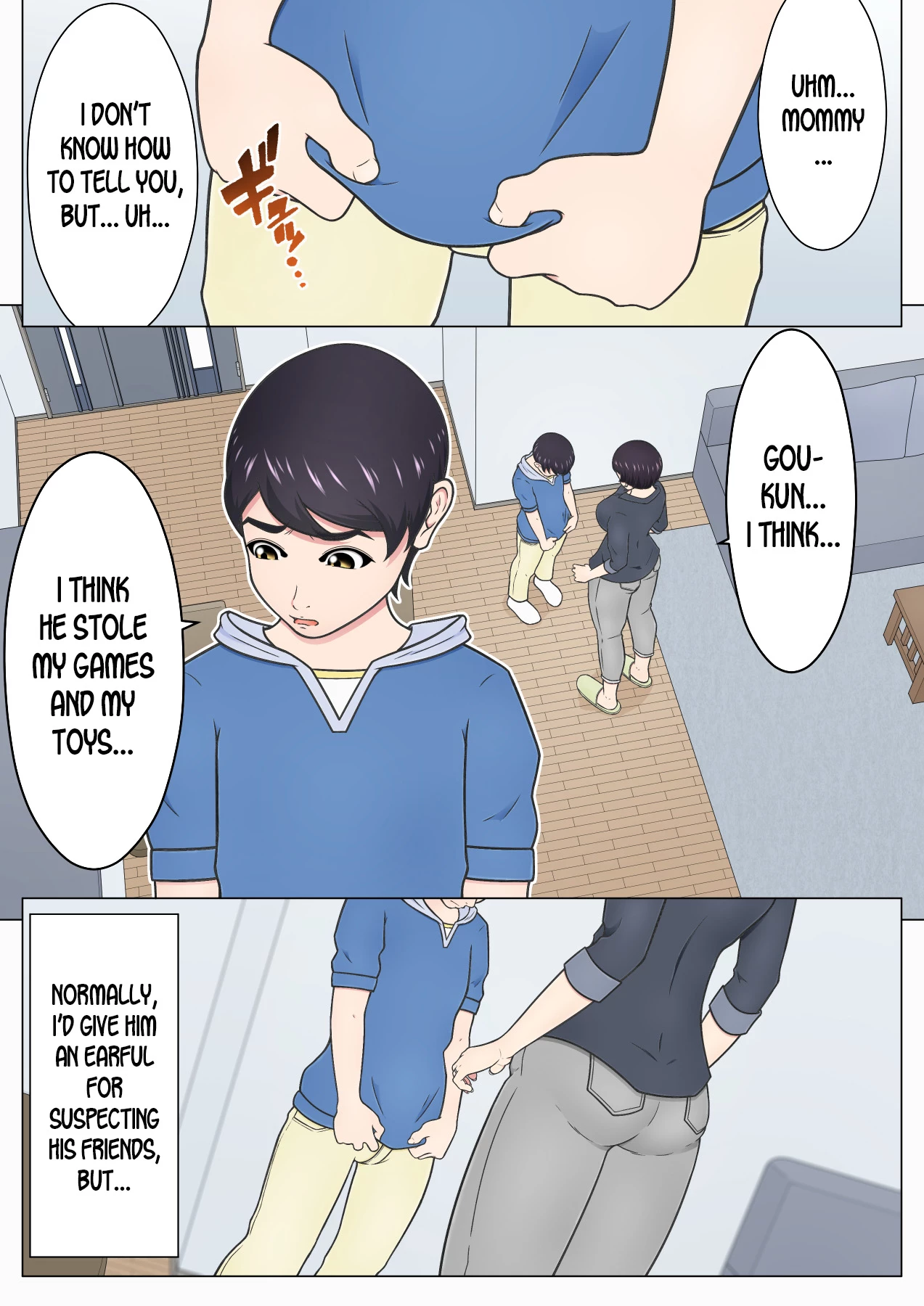 Musuko no Doukyuusei o Dorobou Atsukai Shite Shimatta Bakkari ni... ~Shitagi Feti no Warugaki ni Yowami o Nigirarete Shimatta Tsuyoki Mama~ porn comic picture 6