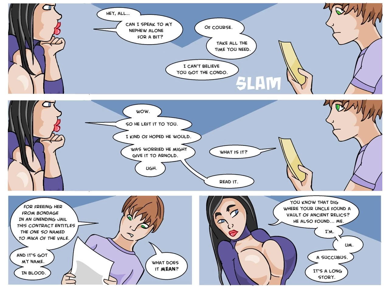 My Aunt Is A Succubus porn comic picture 4