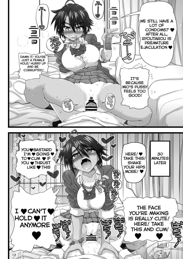 My childhood friend is the prince of an all-female school but she is a slut in front of me porn comic picture 12