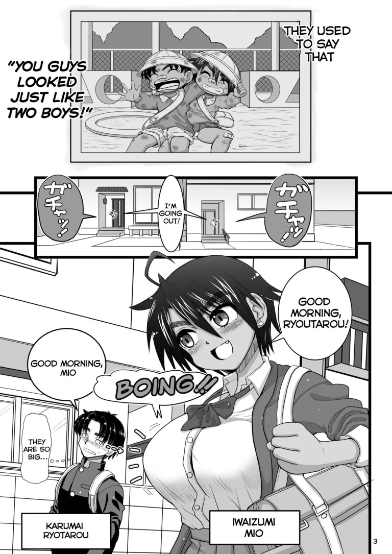 My childhood friend is the prince of an all-female school but she is a slut in front of me porn comic picture 3