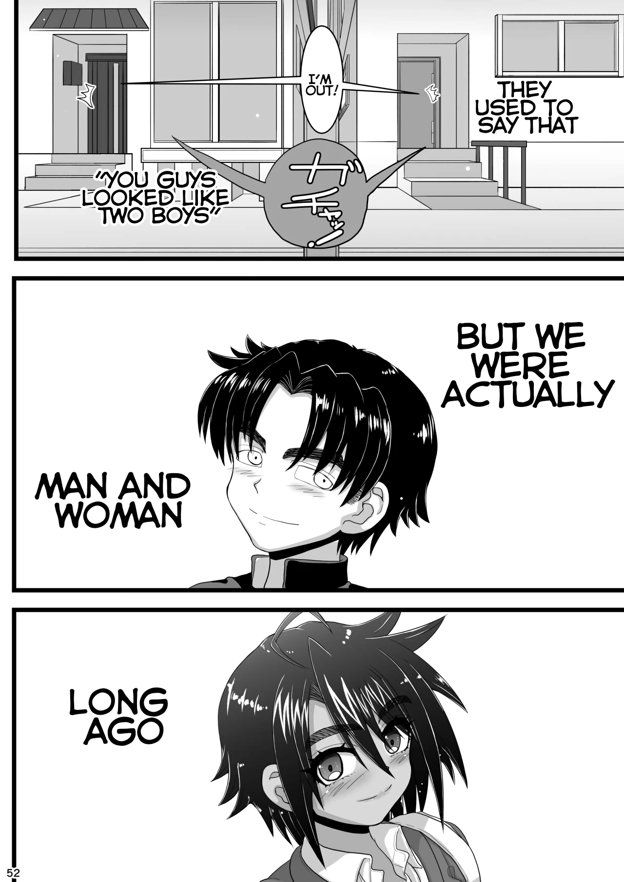 My childhood friend is the prince of an all-female school but she is a slut in front of me porn comic picture 52