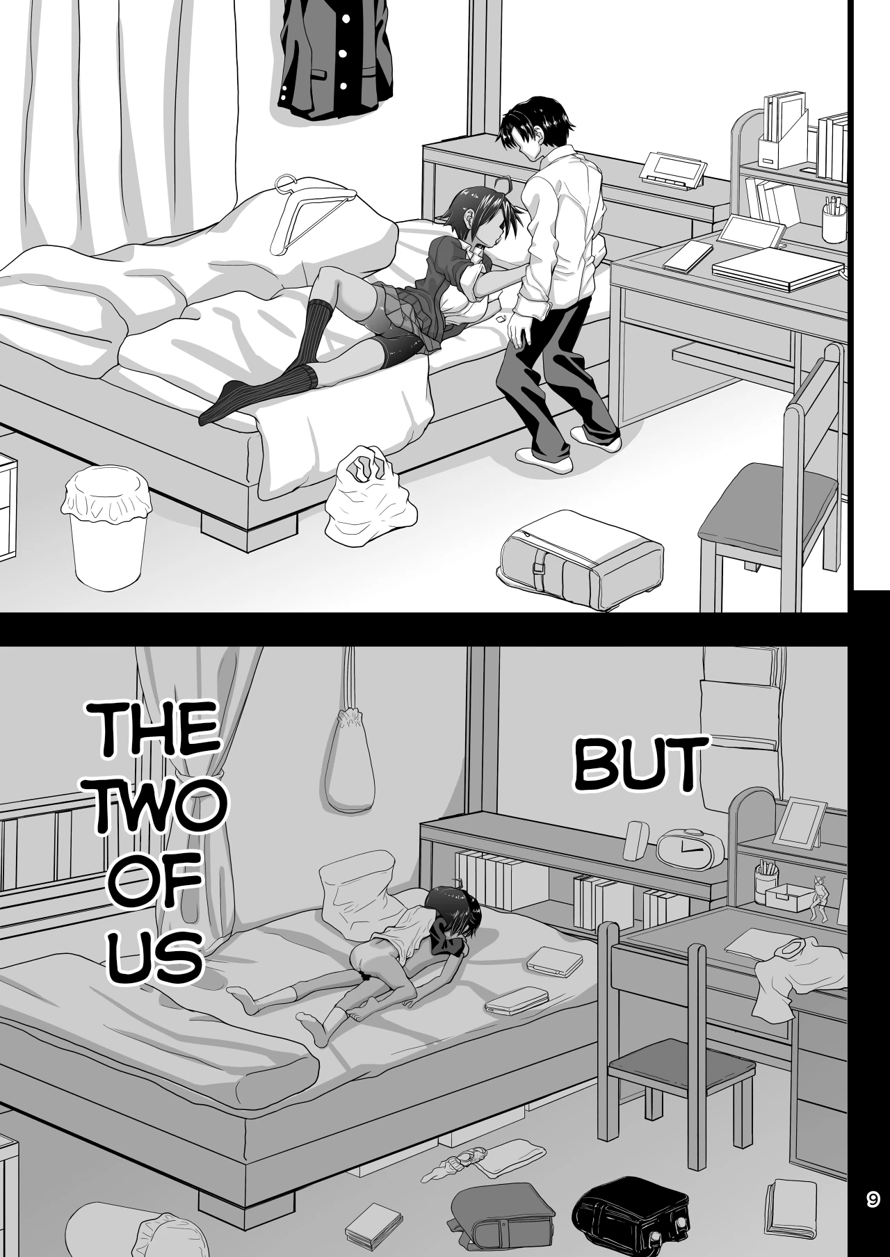 My childhood friend is the prince of an all-female school but she is a slut in front of me porn comic picture 9