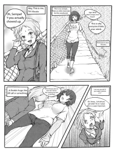 My Sempai was a huge pain porn comic picture 1
