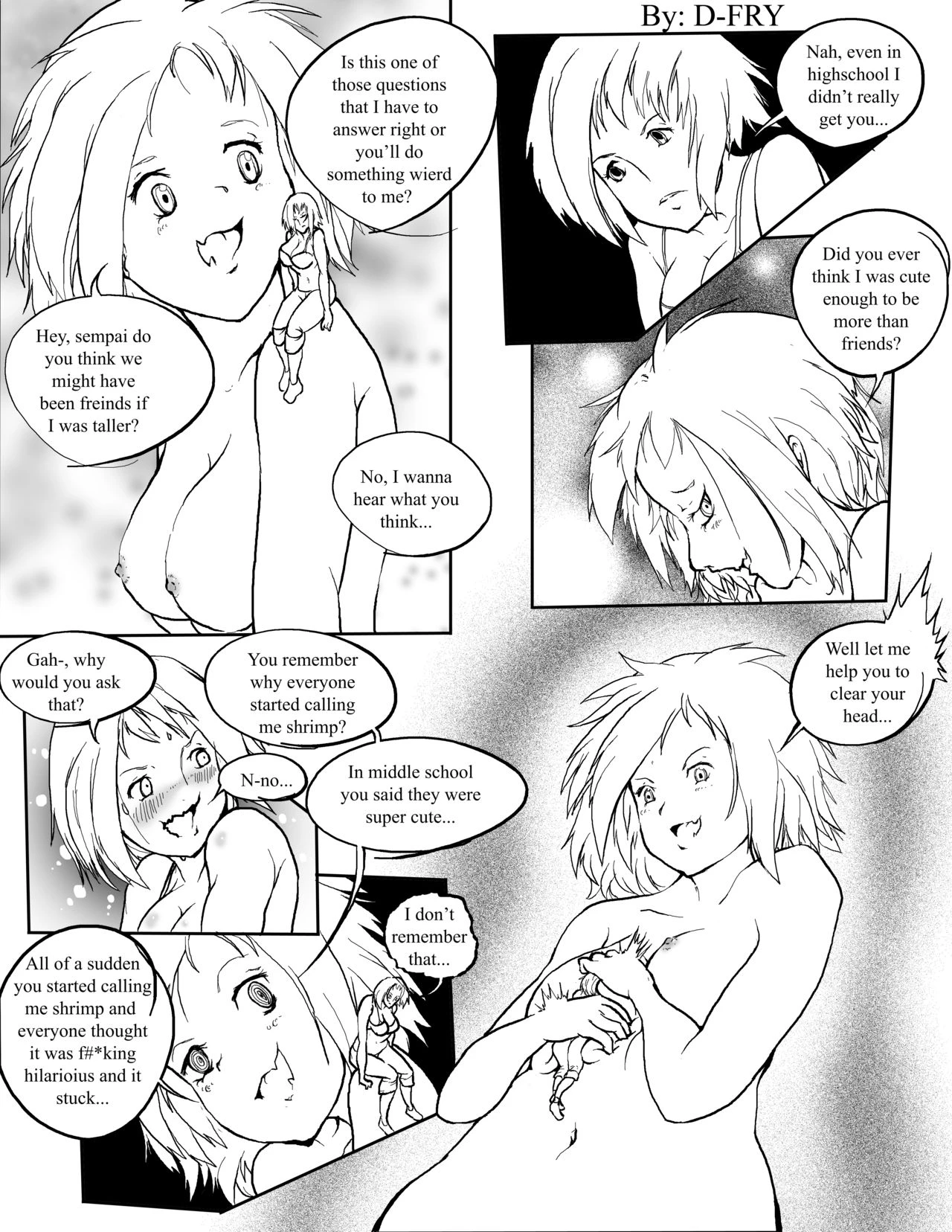 My Sempai was a huge pain porn comic picture 12