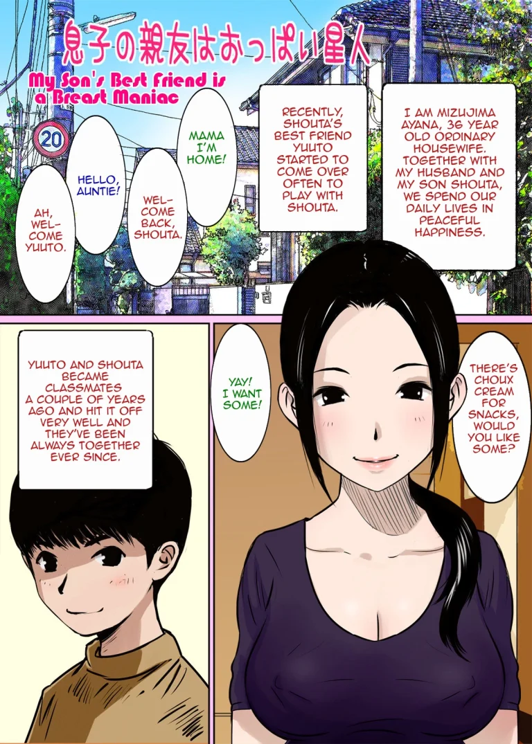 My Son's Best Friend is a Breast Maniac porn comic picture 1