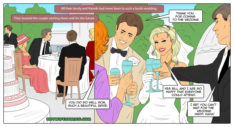 My Wedding Night Gangbang porn comic picture 2