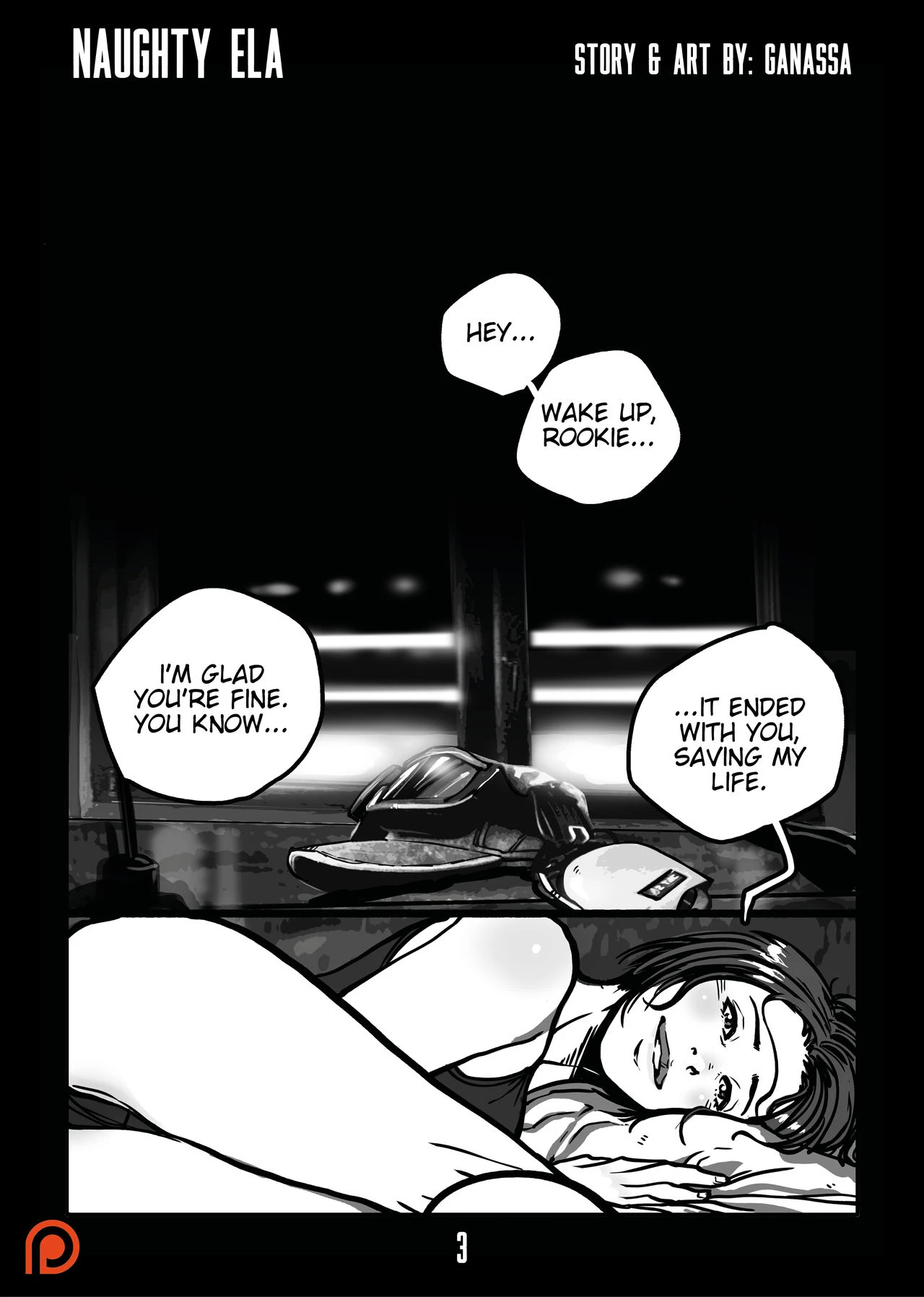 Naughty Ela porn comic picture 3