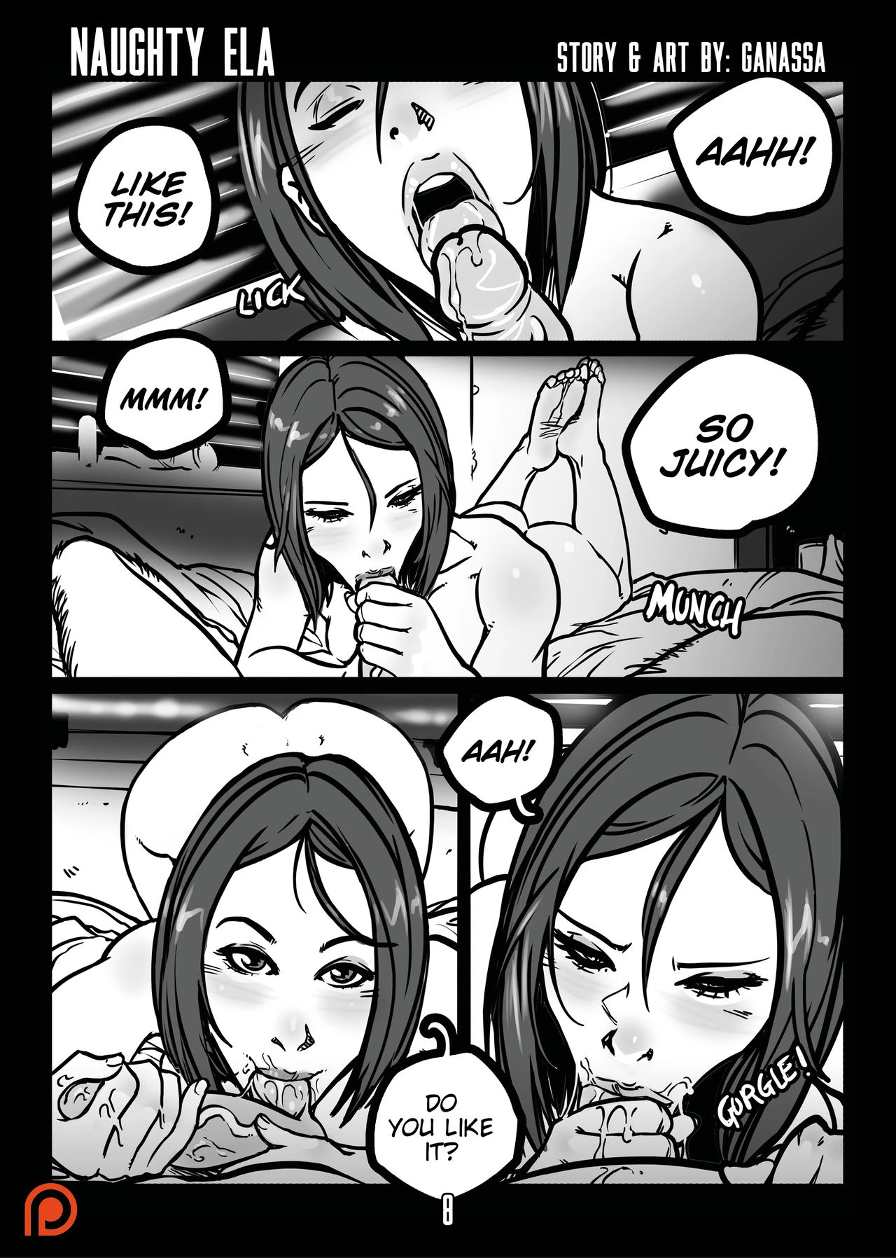 Naughty Ela porn comic picture 8
