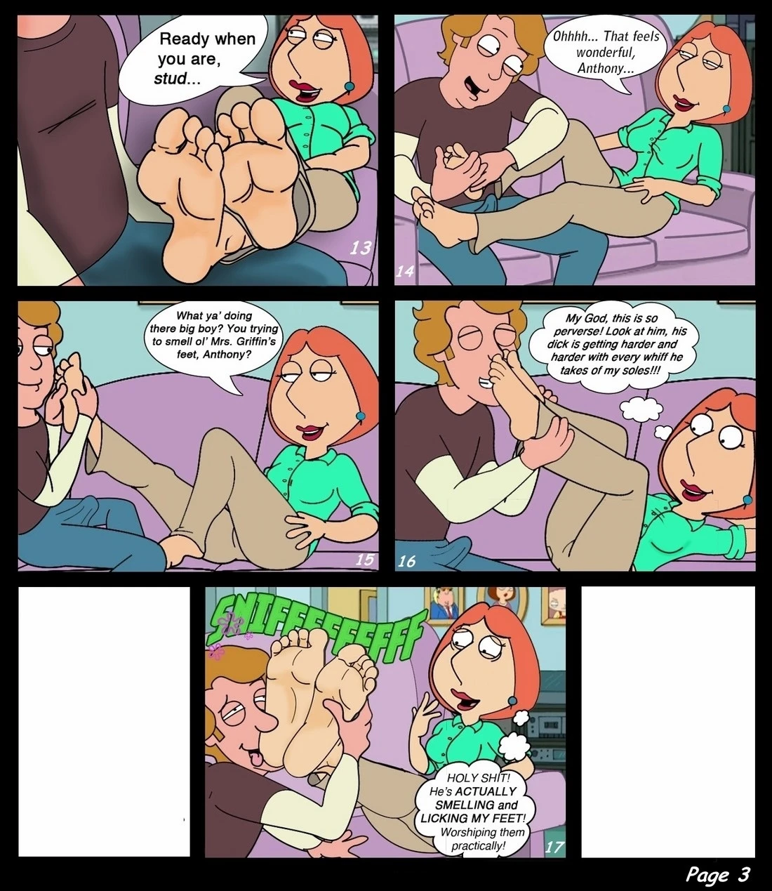 Naughty Mrs. Griffin porn comic picture 4