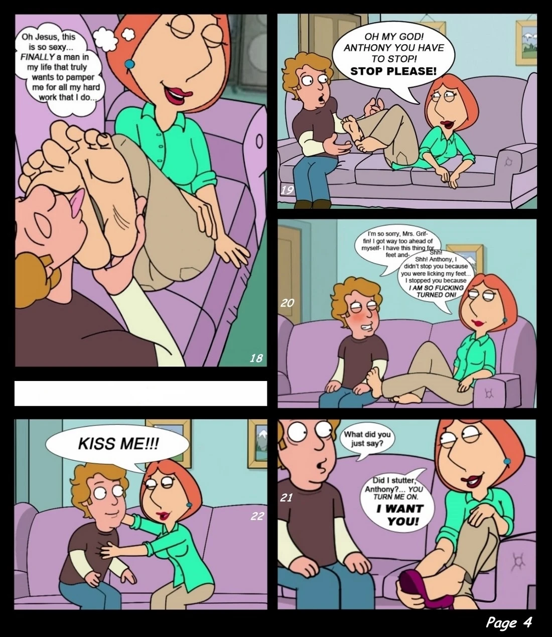 Naughty Mrs. Griffin porn comic picture 5