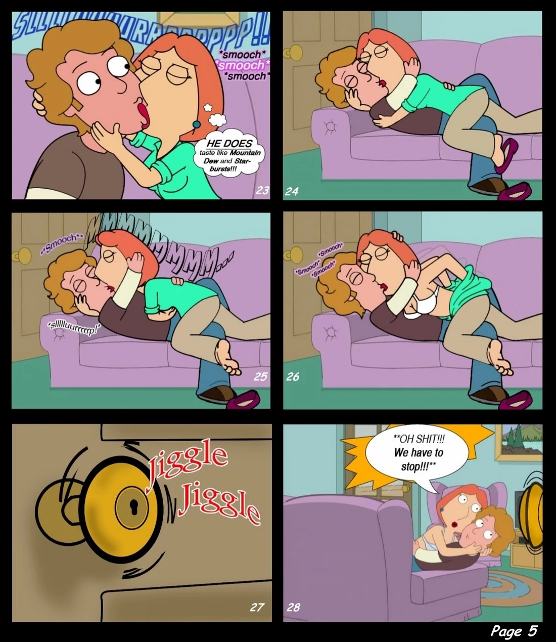 Naughty Mrs. Griffin porn comic picture 6