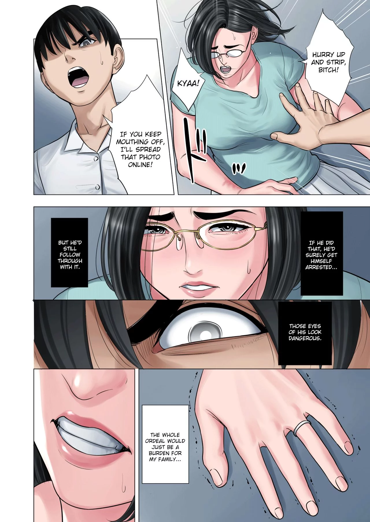 Neighbor Adultery ~ A Warped Relationship Between Housewife and Schoolboy ~ porn comic picture 29