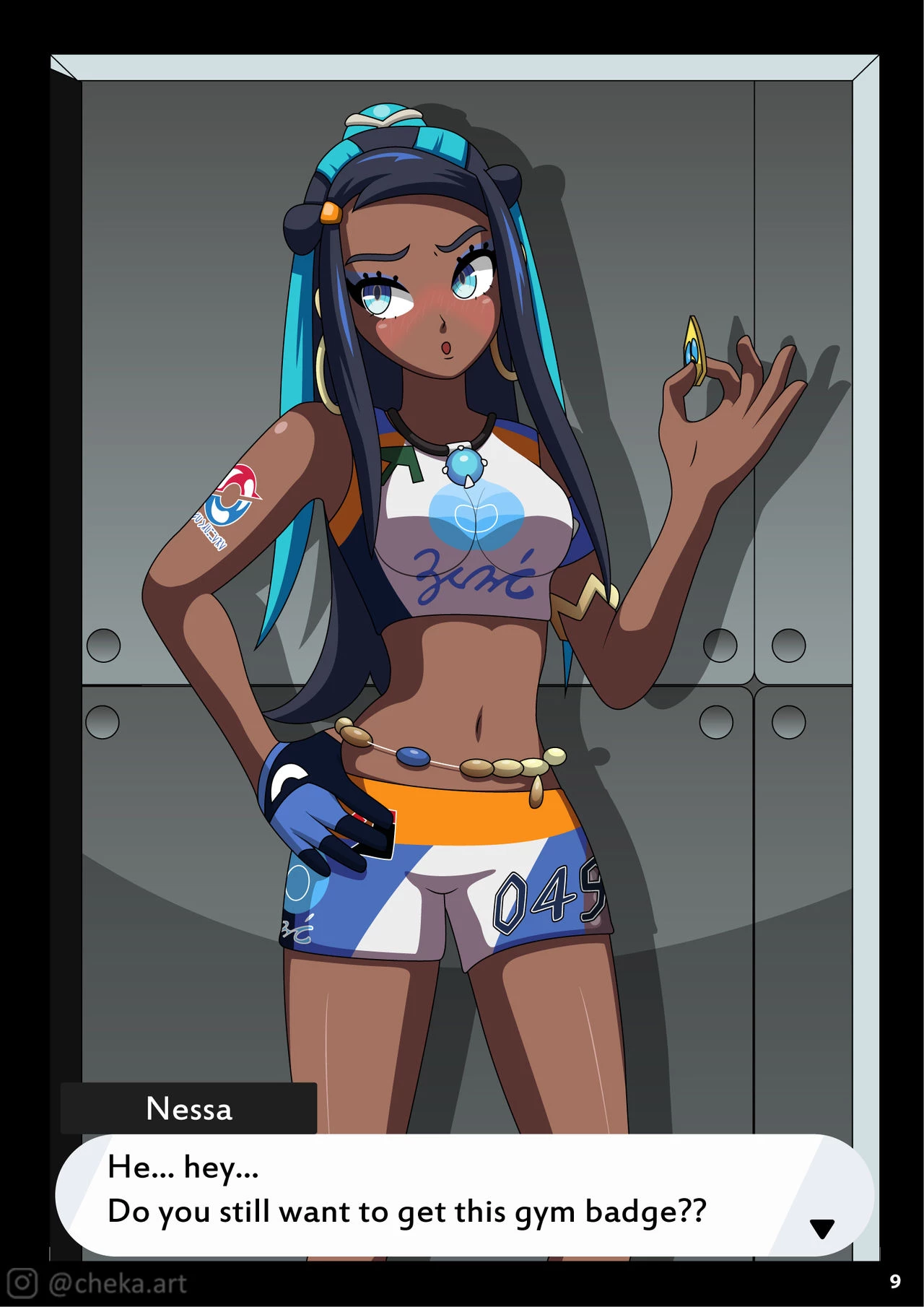 Nessa Battle Gym porn comic picture 10