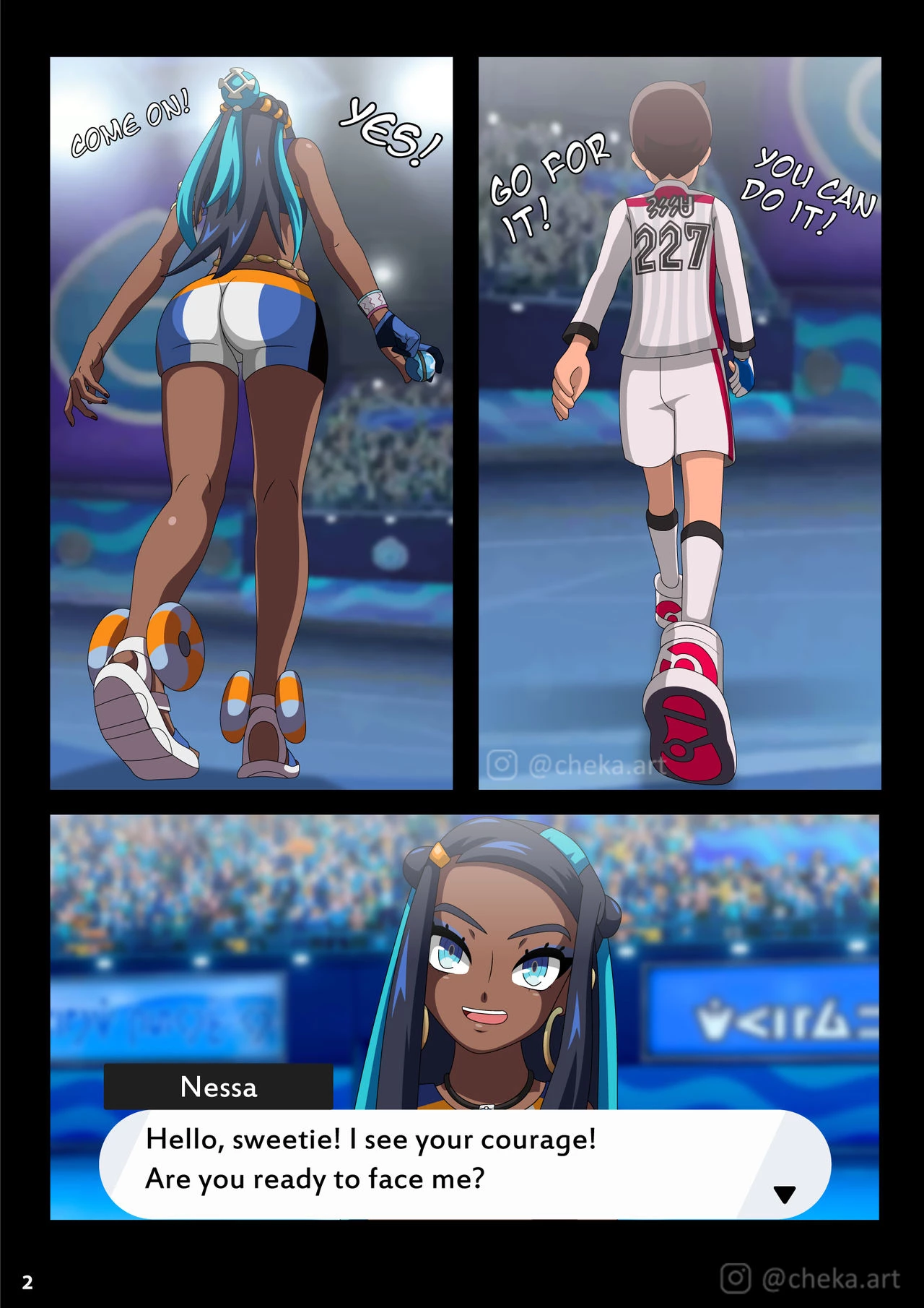 Nessa Battle Gym porn comic picture 3
