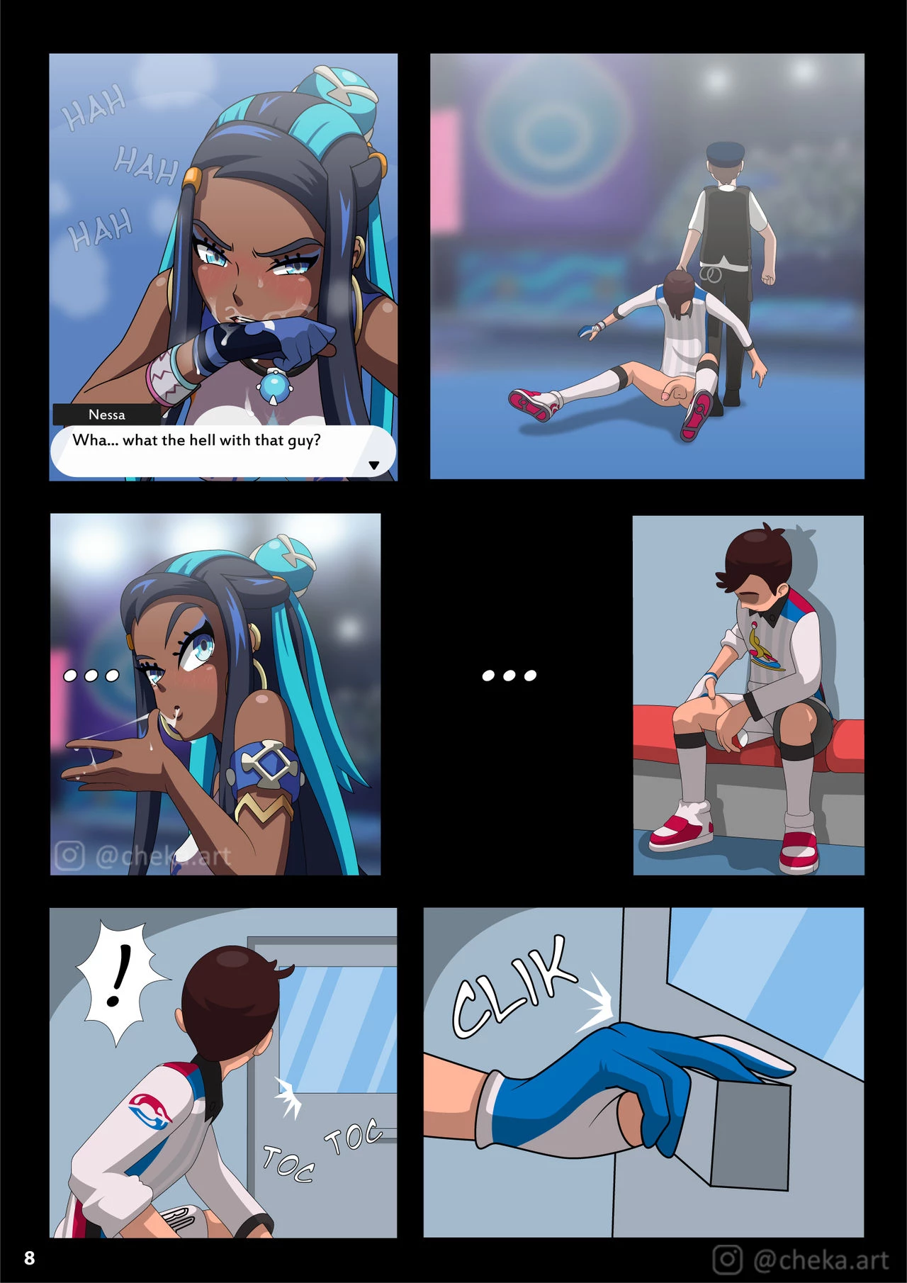 Nessa Battle Gym porn comic picture 9