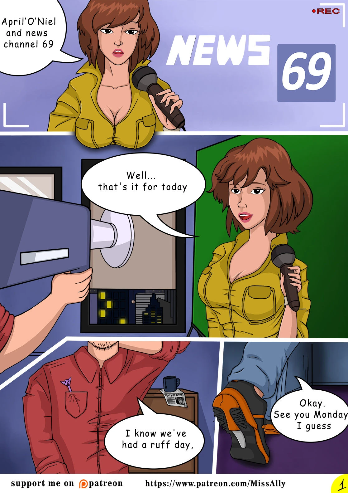 News 69, April O'Neil porn comic picture 2