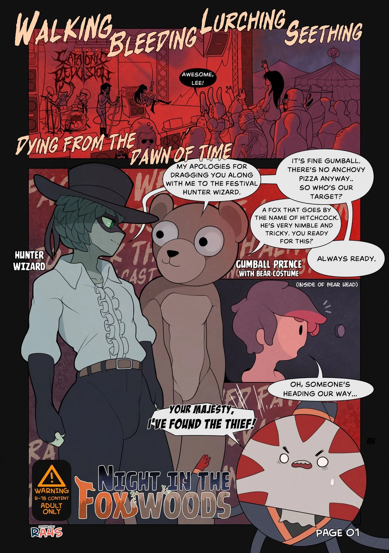 Night In The Fox Woods porn comic picture 1