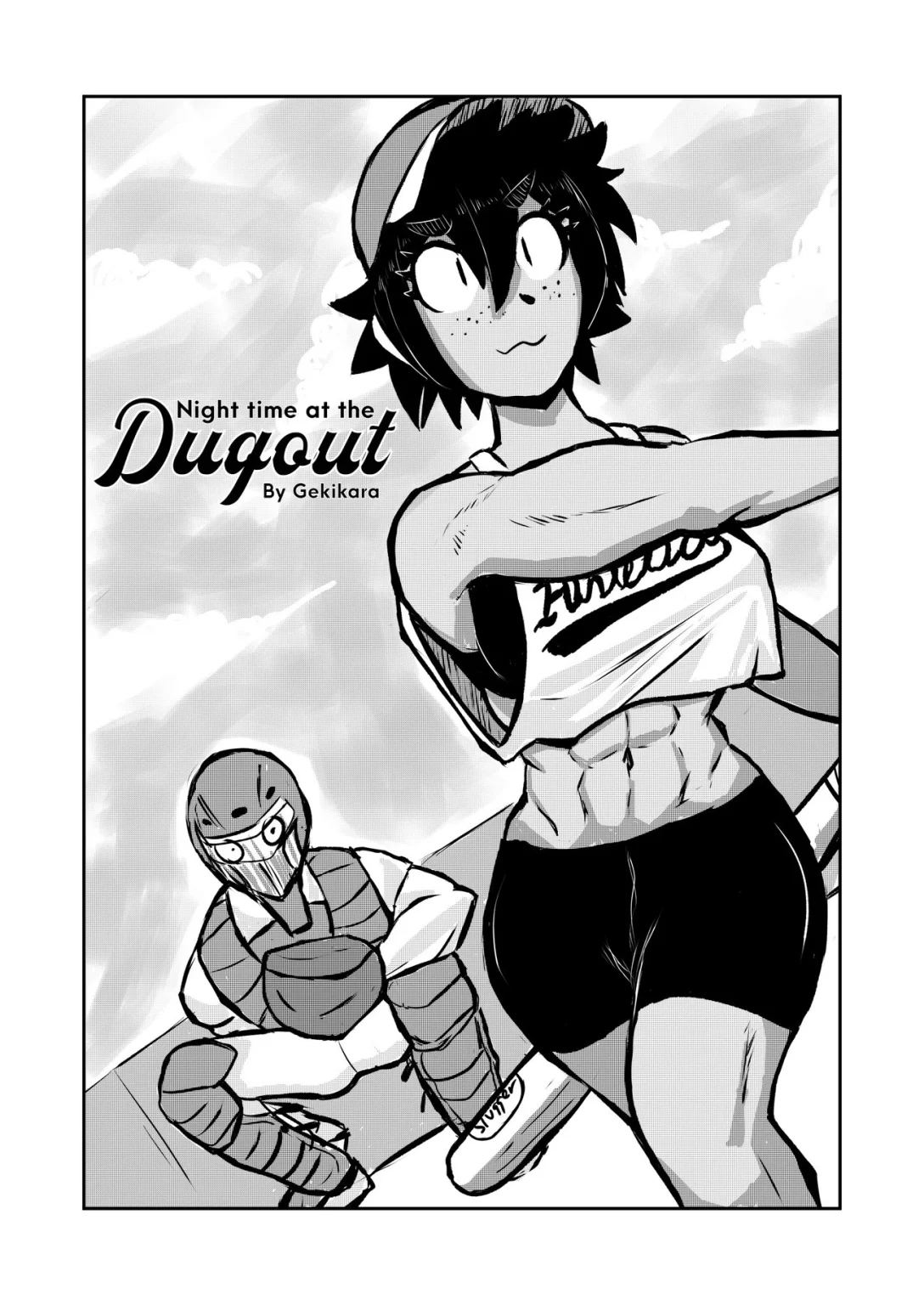 Night-time at the Dugout porn comic picture 1