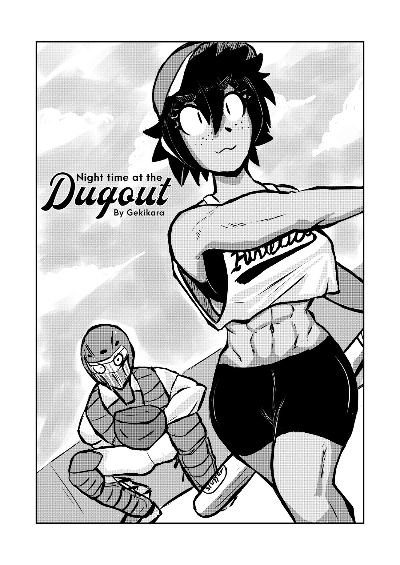 Night-time at the Dugout porn comic picture 1