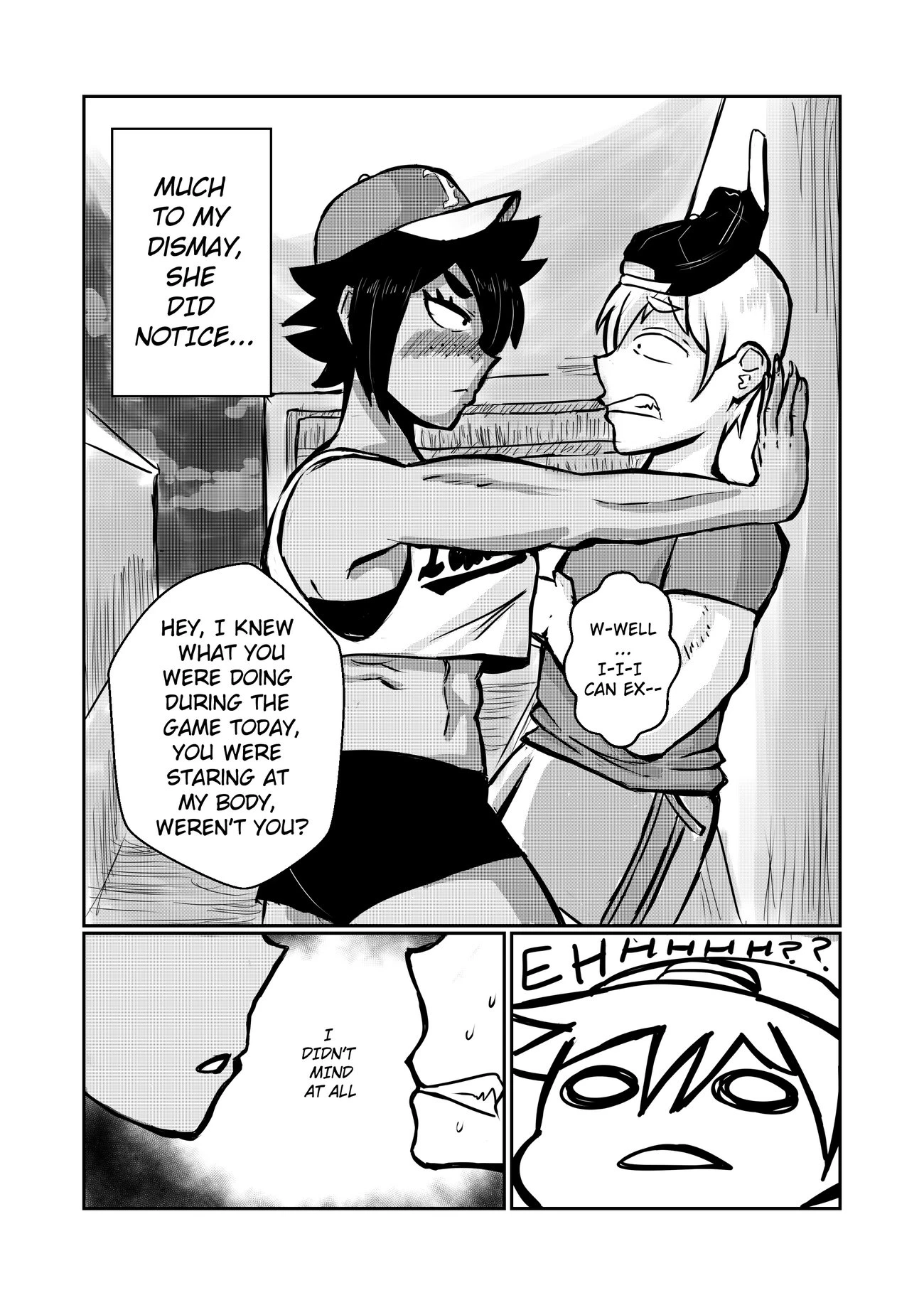 Night-time at the Dugout porn comic picture 3