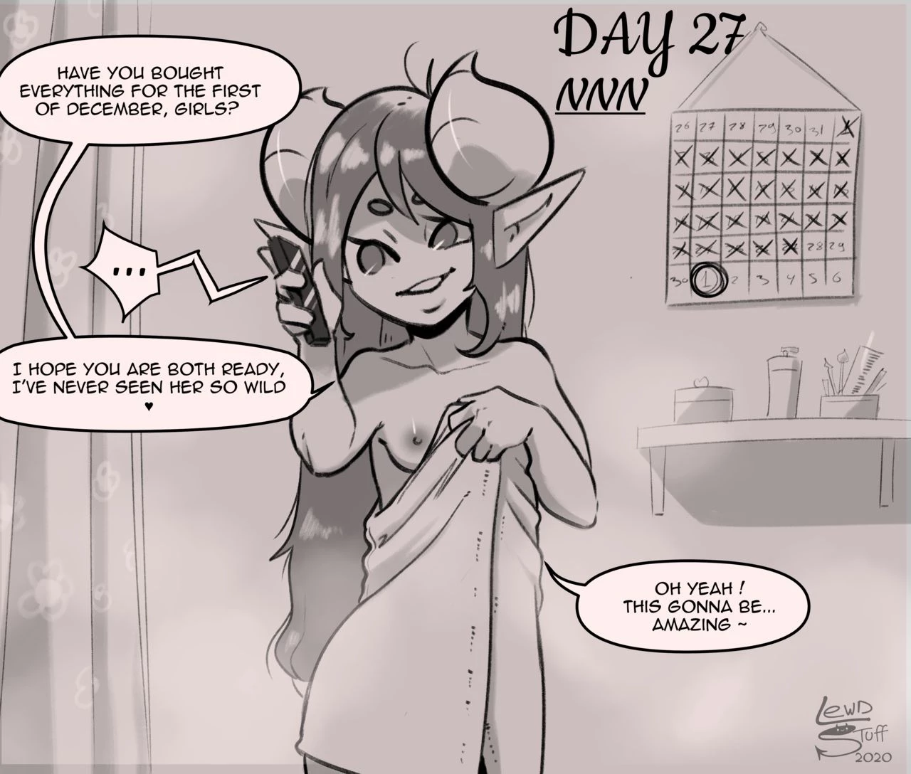 No Nut November with a succubus porn comic picture 27