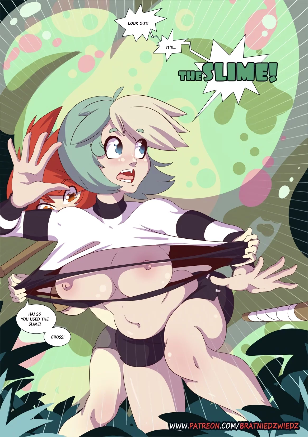 Not So Long Stories – Two Girls One Slimecube porn comic picture 5