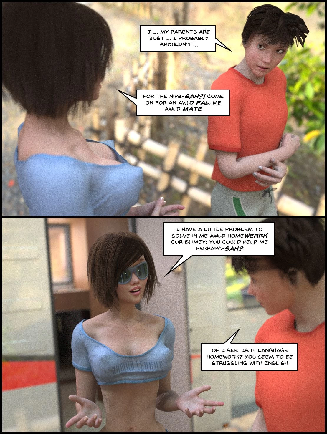 One Human, Being. 01: Contact! porn comic picture 11