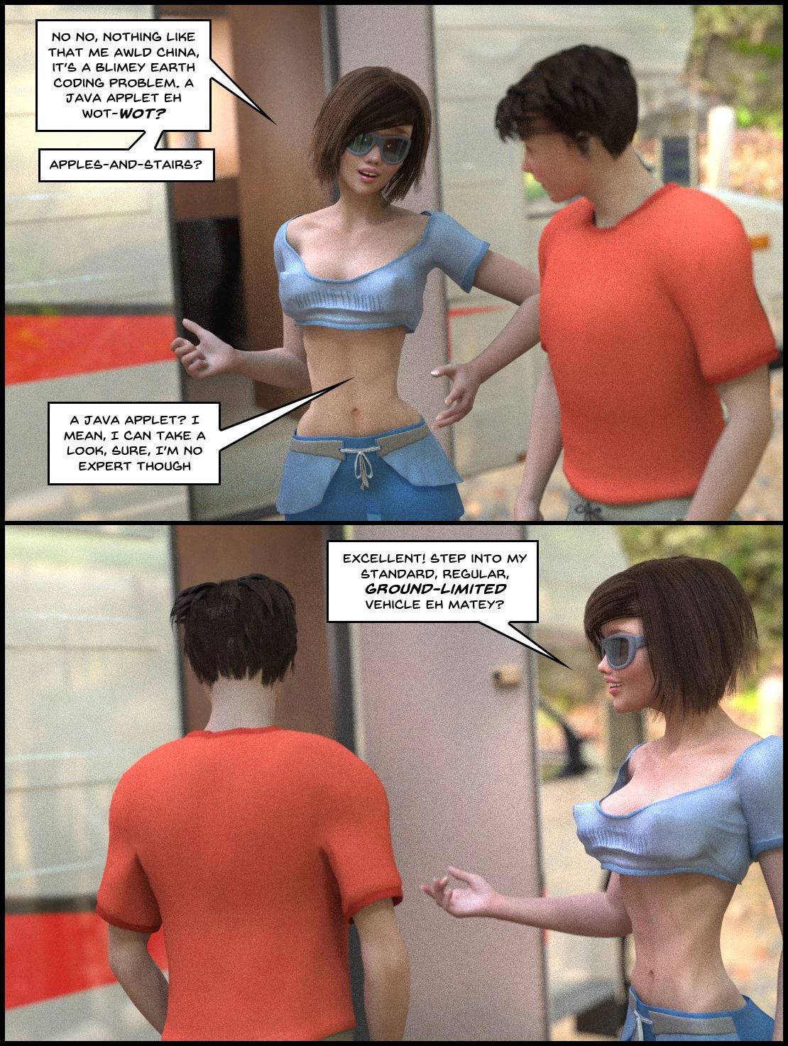 One Human, Being. 01: Contact! porn comic picture 12