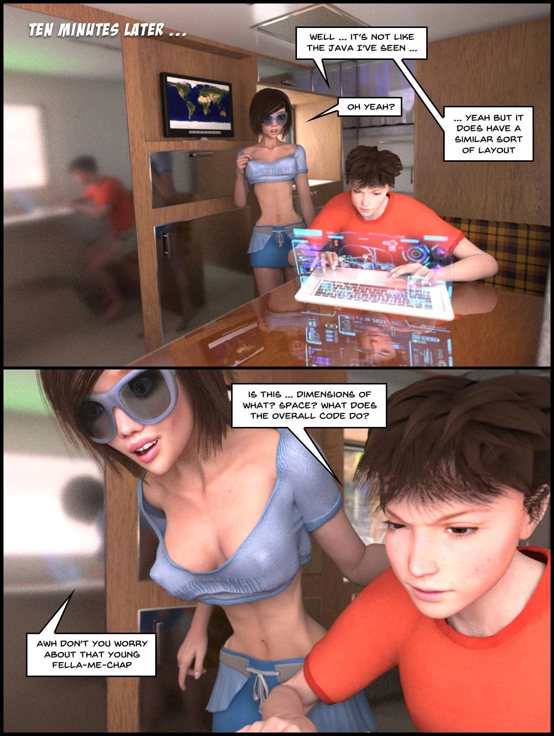 One Human, Being. 01: Contact! porn comic picture 13