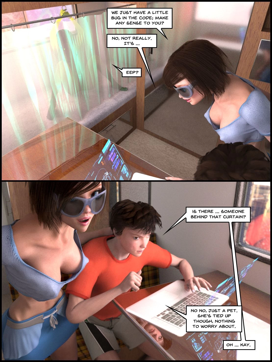 One Human, Being. 01: Contact! porn comic picture 14