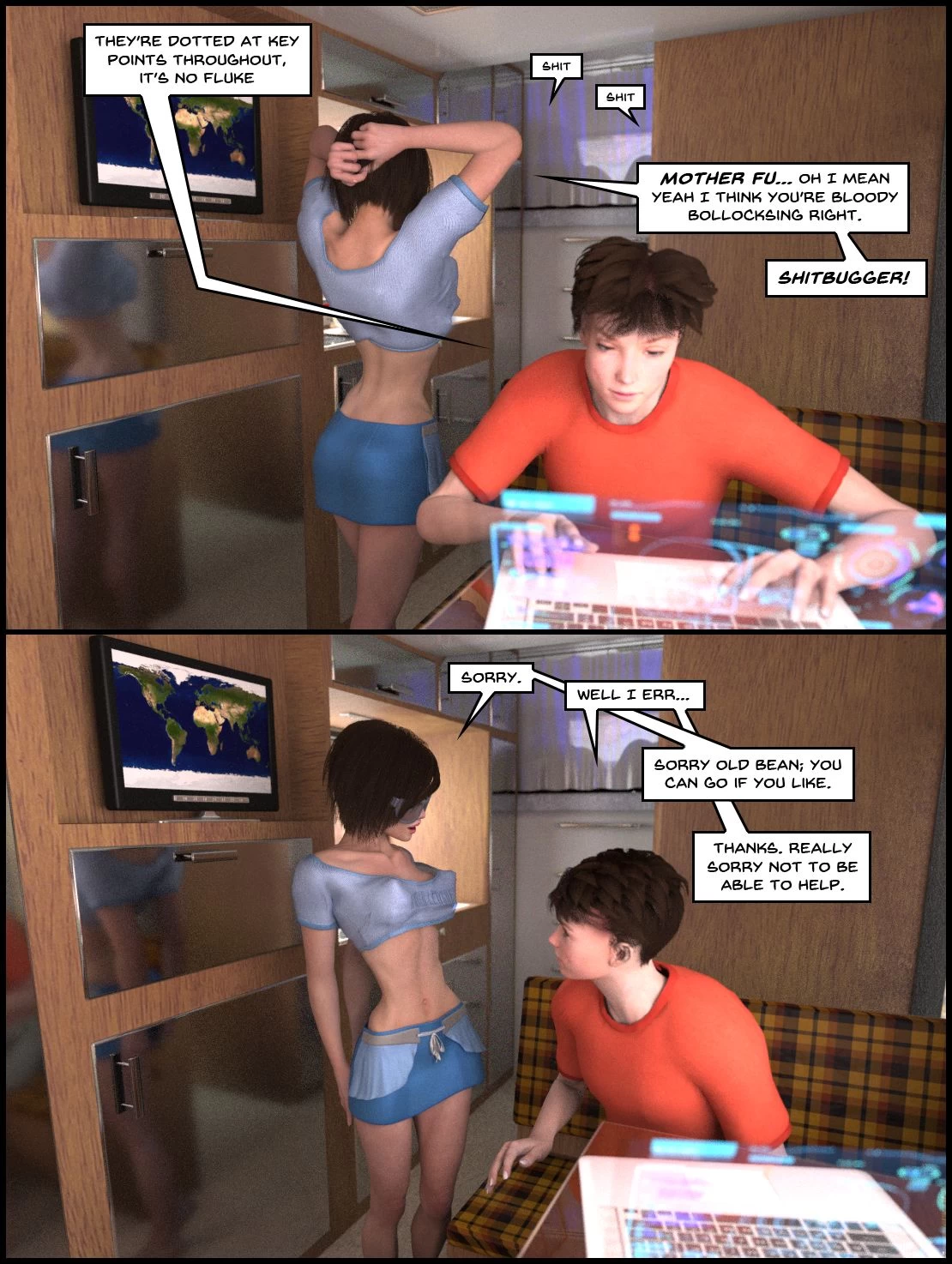 One Human, Being. 01: Contact! porn comic picture 16