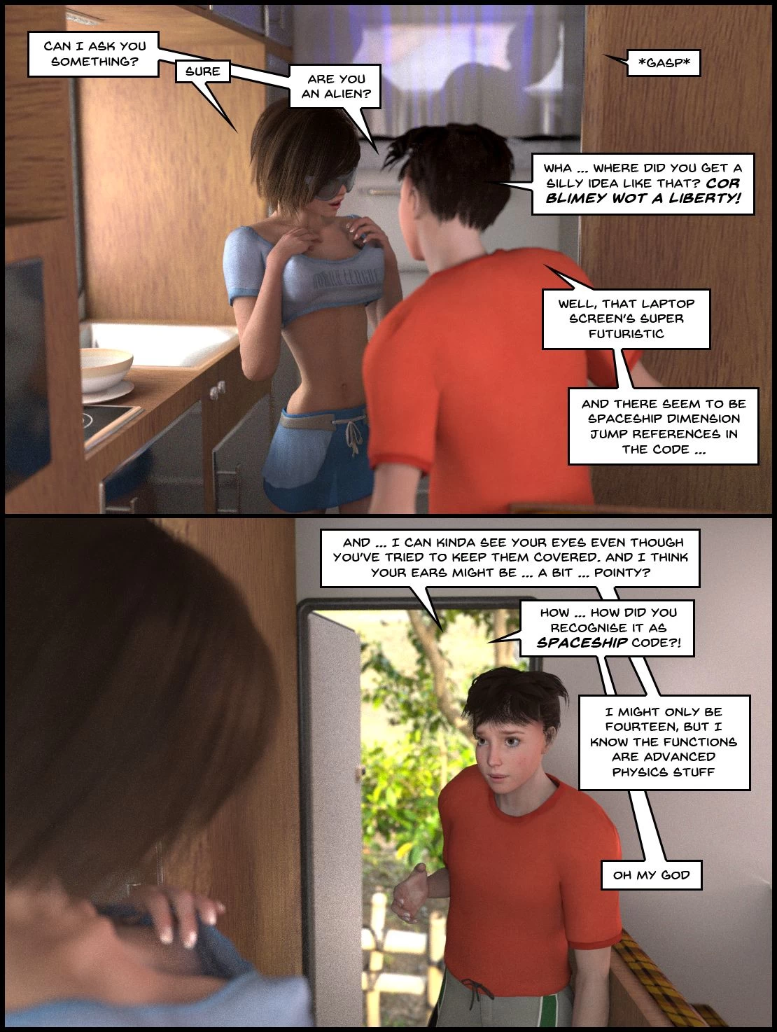One Human, Being. 01: Contact! porn comic picture 17