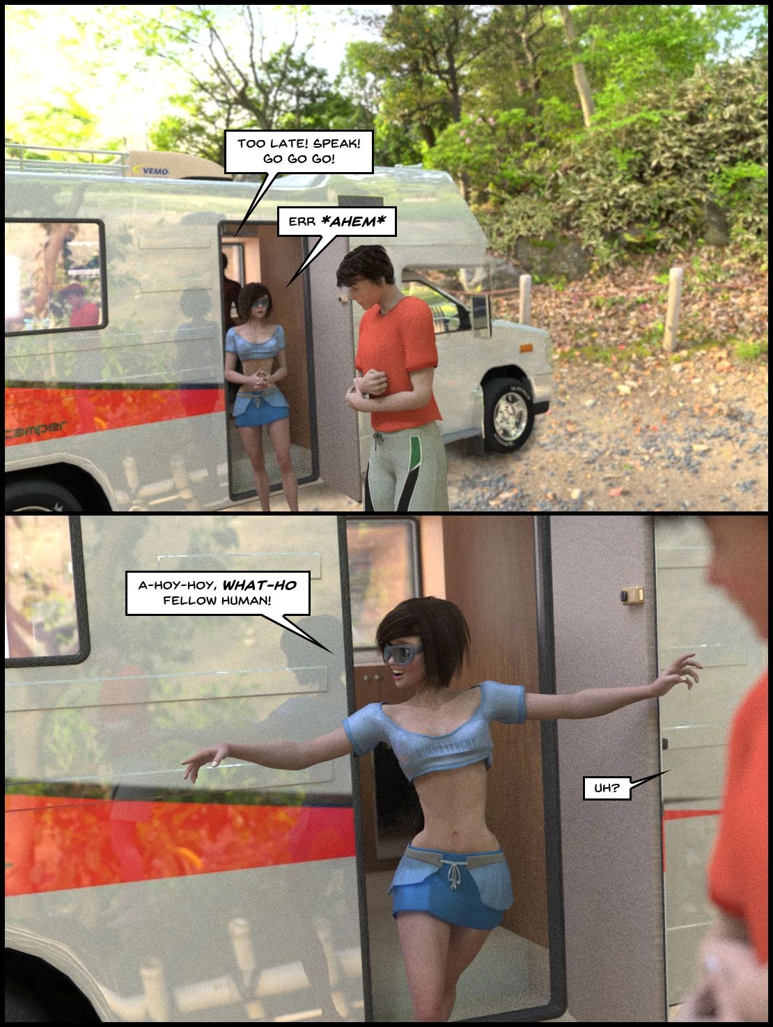 One Human, Being. 01: Contact! porn comic picture 7