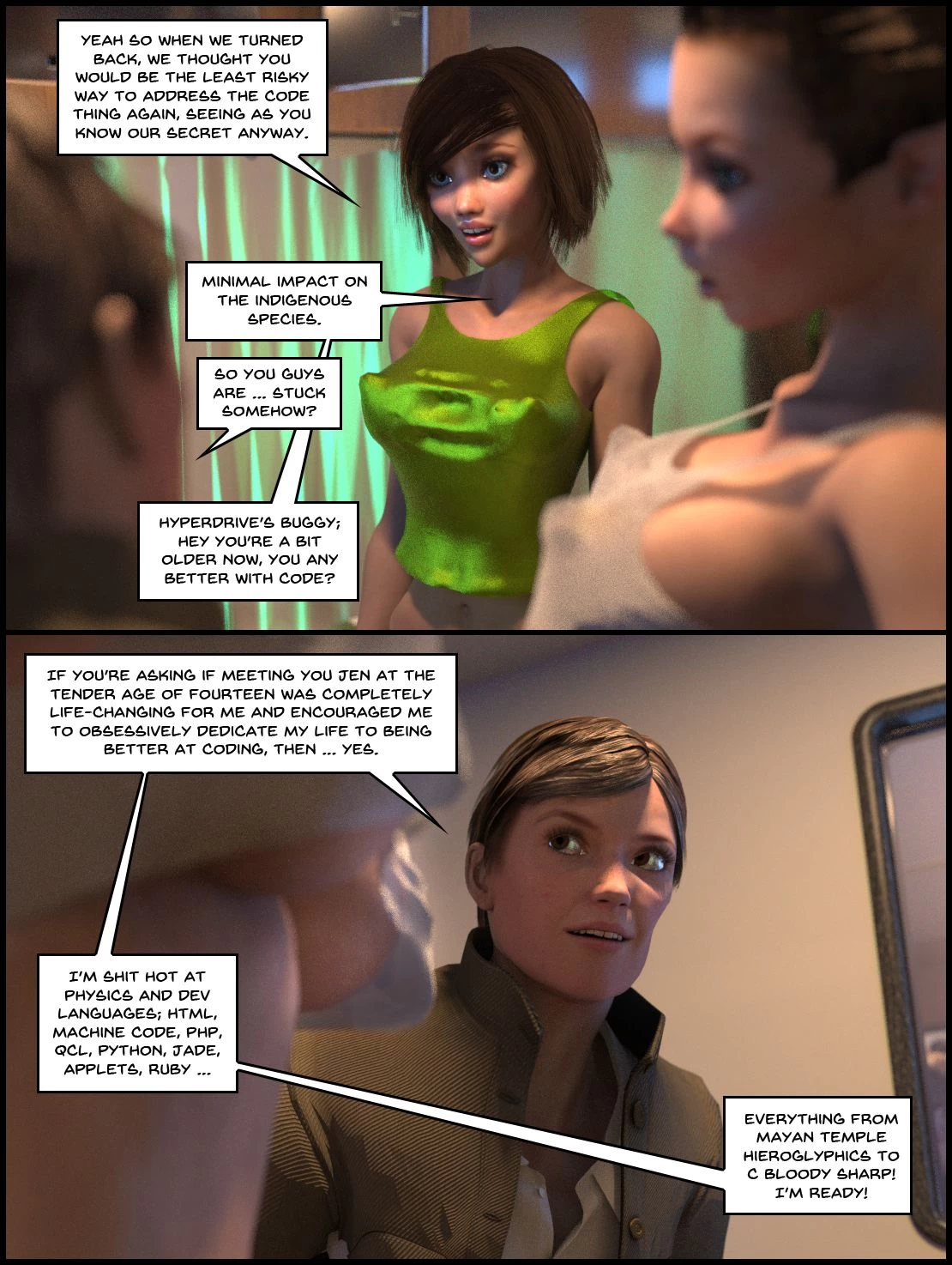 One Human, Being. 02: Priority Green porn comic picture 12
