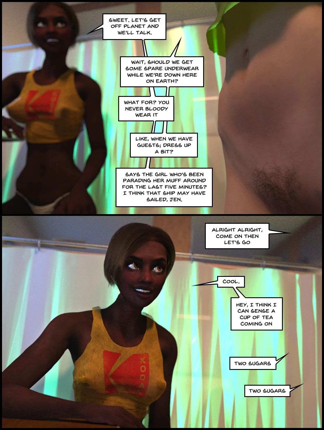 One Human, Being. 02: Priority Green porn comic picture 14
