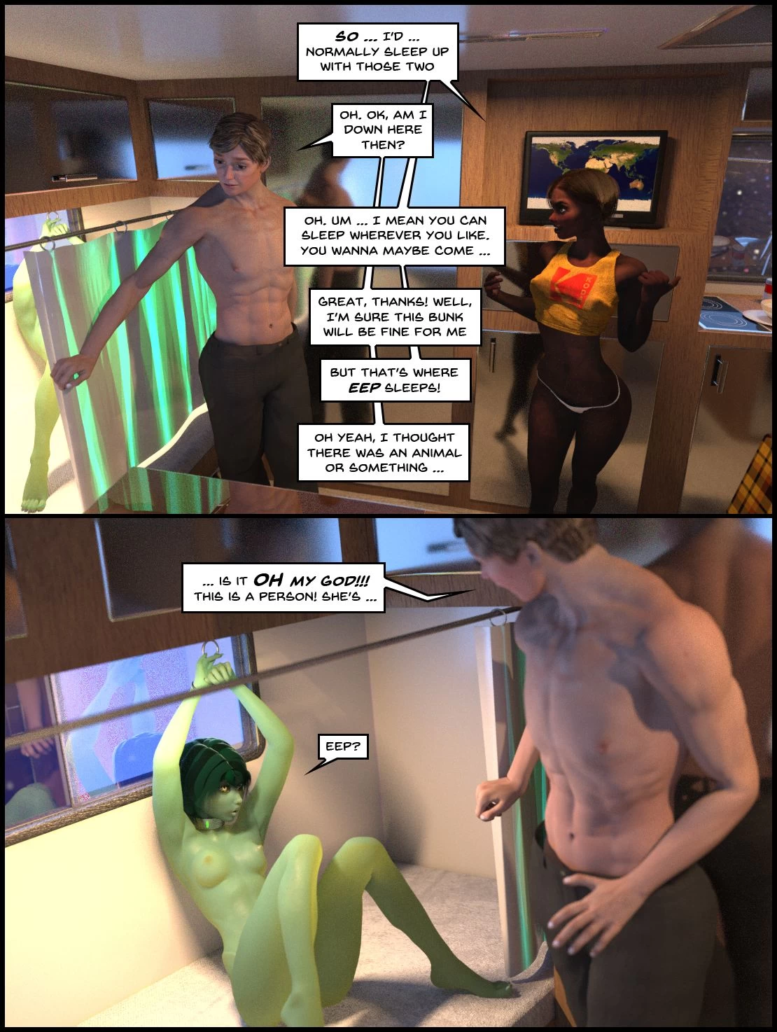 One Human, Being. 02: Priority Green porn comic picture 34