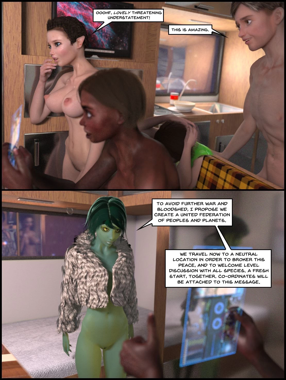 One Human, Being. 07.1: At The Edge. Part Two porn comic picture 25