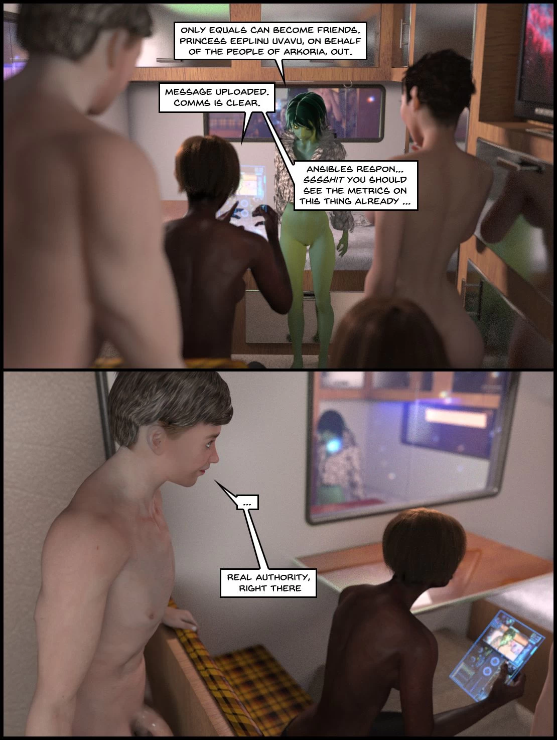 One Human, Being. 07.1: At The Edge. Part Two porn comic picture 26