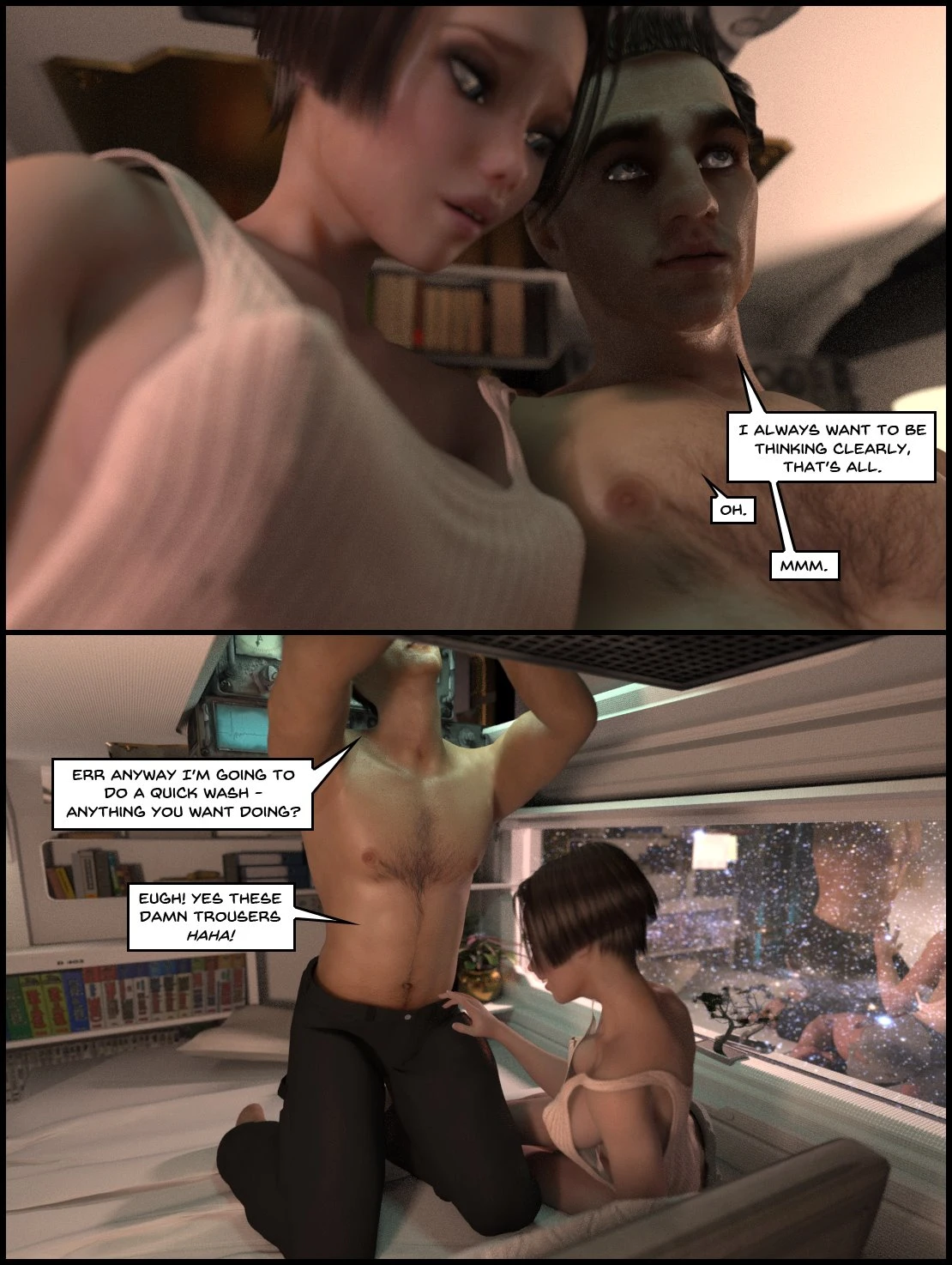 One Human, Being. 6.1: At The Edge. porn comic picture 45