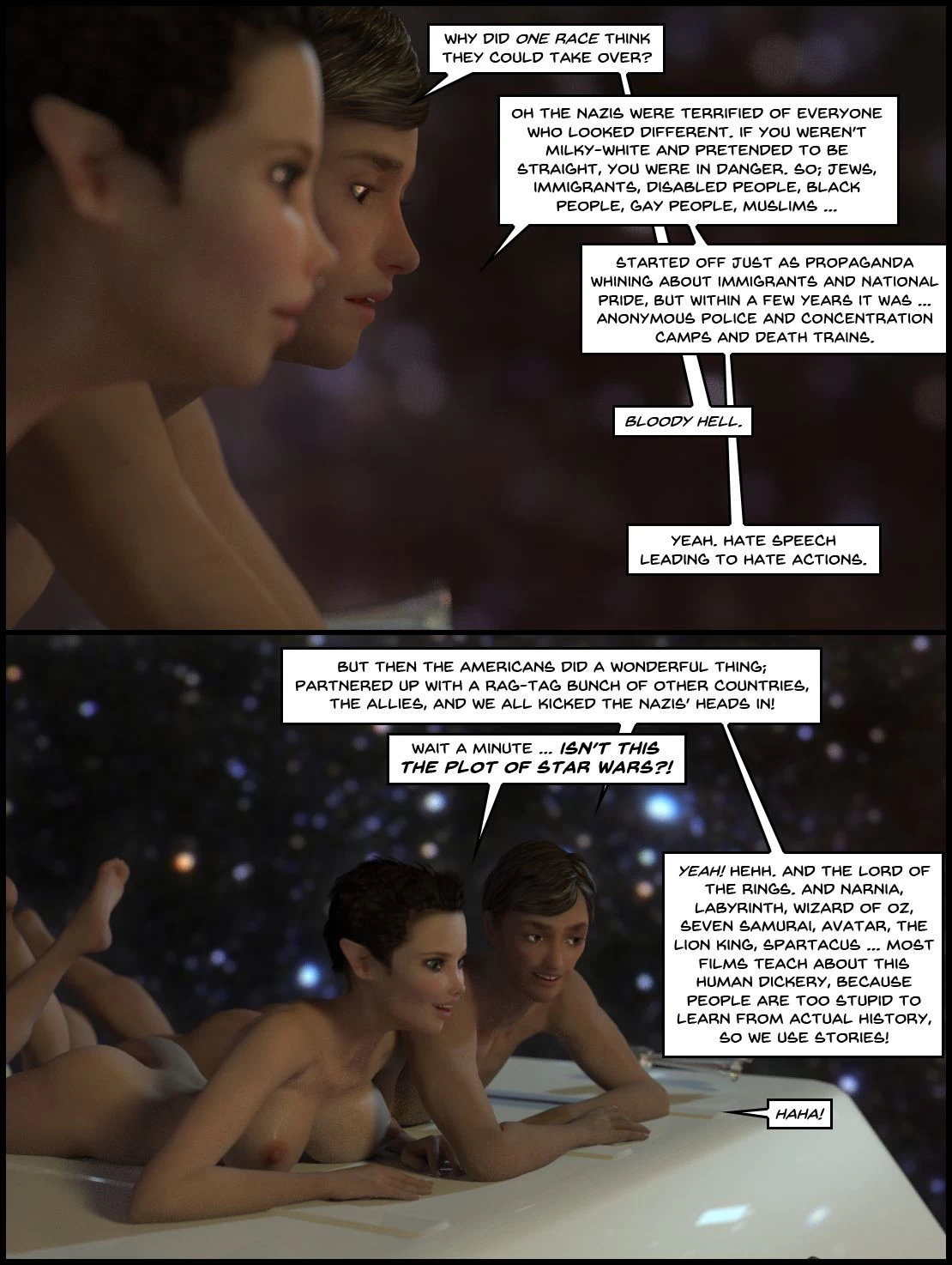 One Human, Being. 6.2: At The Edge. porn comic picture 79