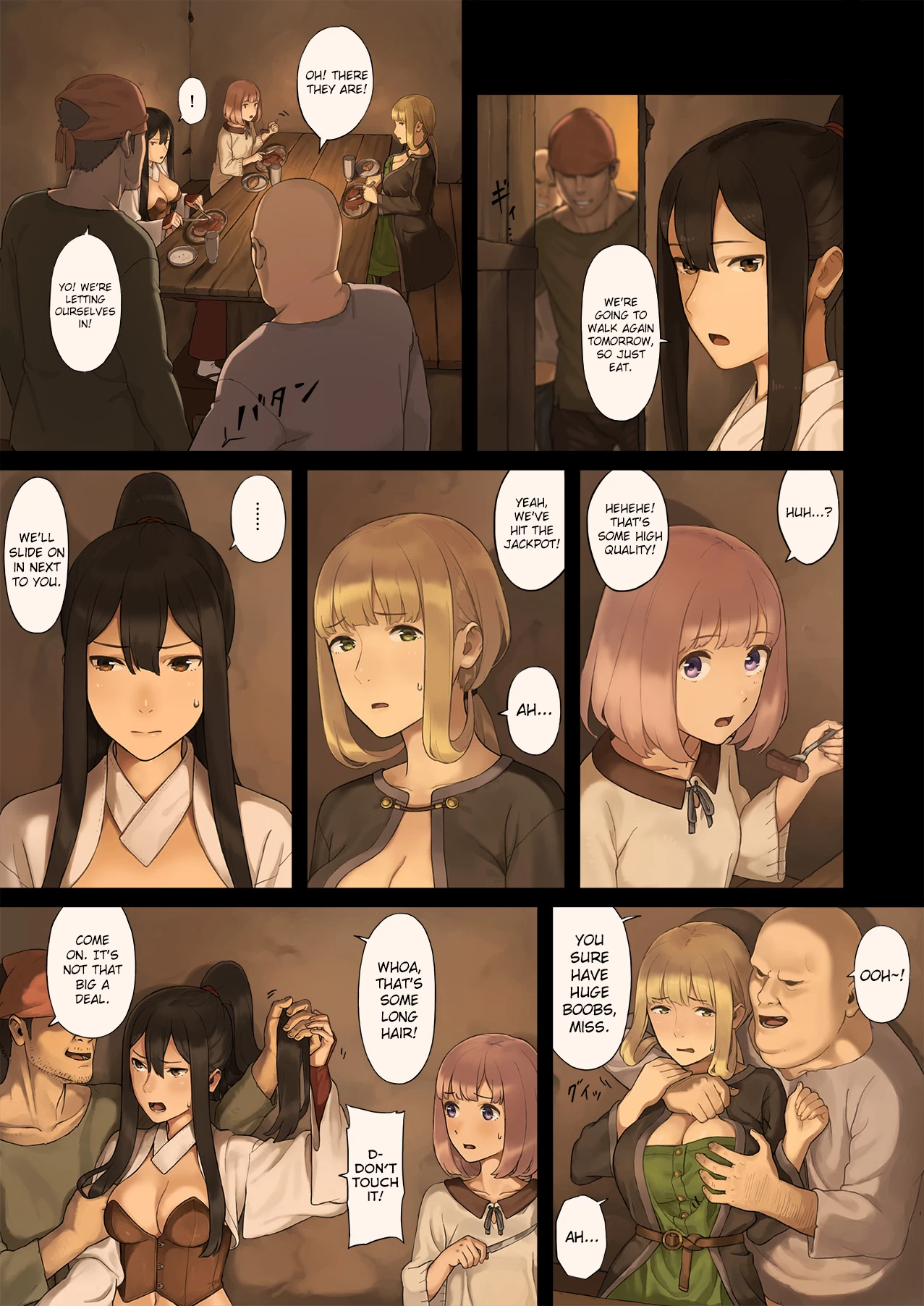 Onna Boukensha-tachi ga Sabaku no Oasis ni Tachiyoru to... porn comic picture 10