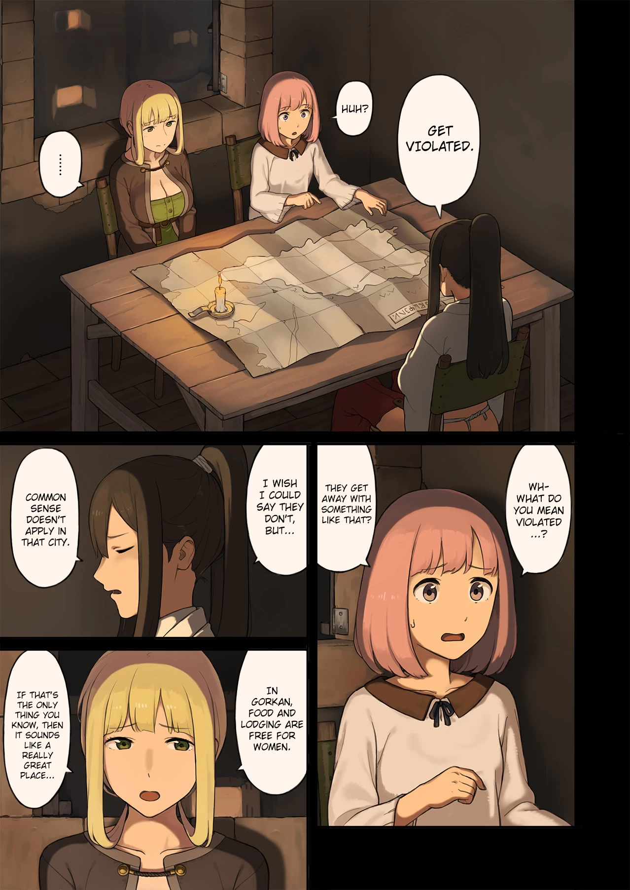 Onna Boukensha-tachi ga Sabaku no Oasis ni Tachiyoru to... porn comic picture 4