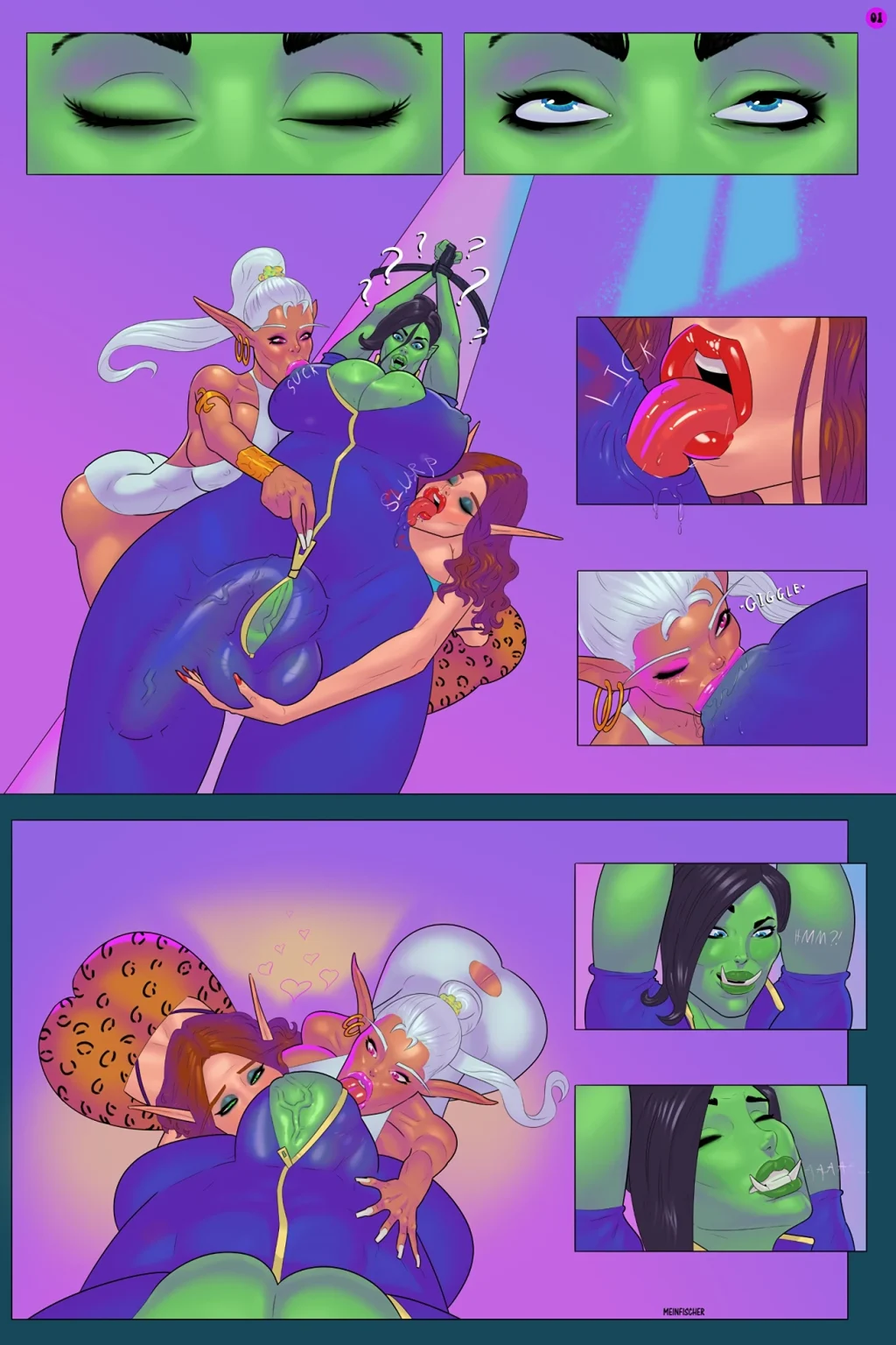 Orc on a Pole porn comic picture 1