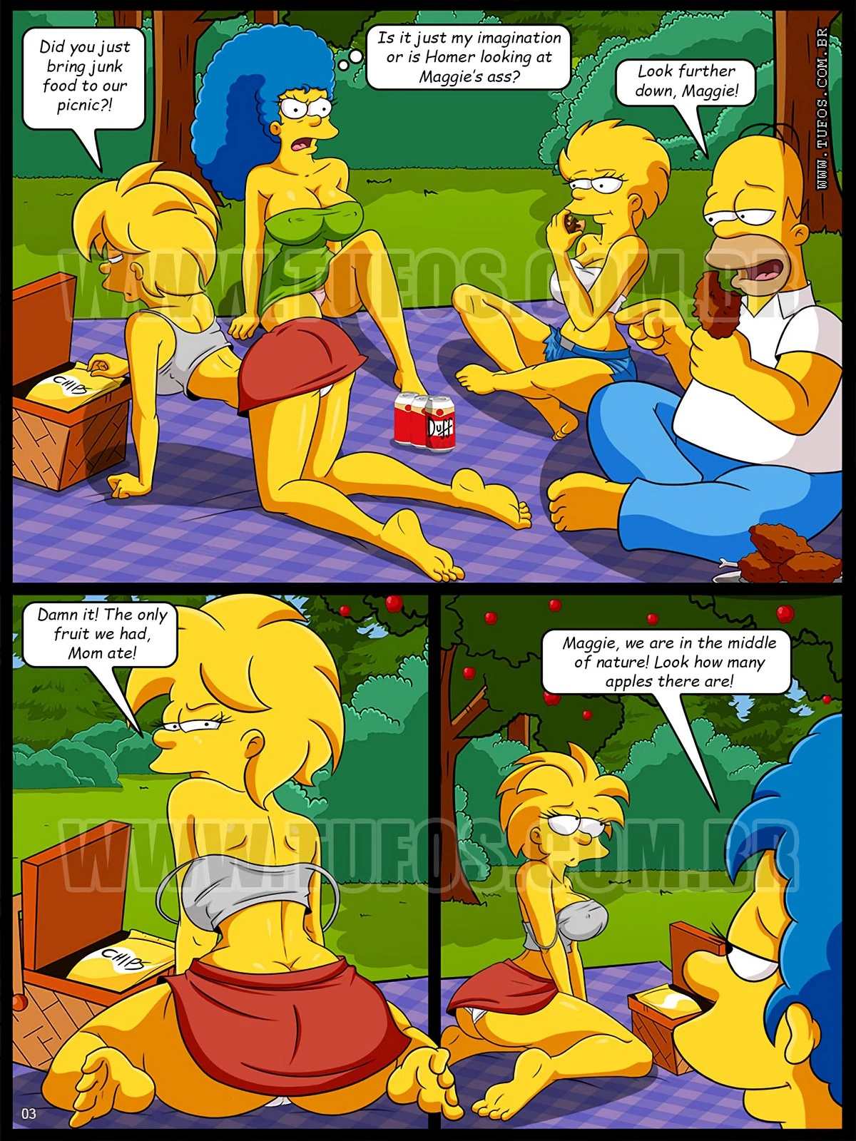 Os Simptoons 8 - Forbidden Picnic porn comic picture 3