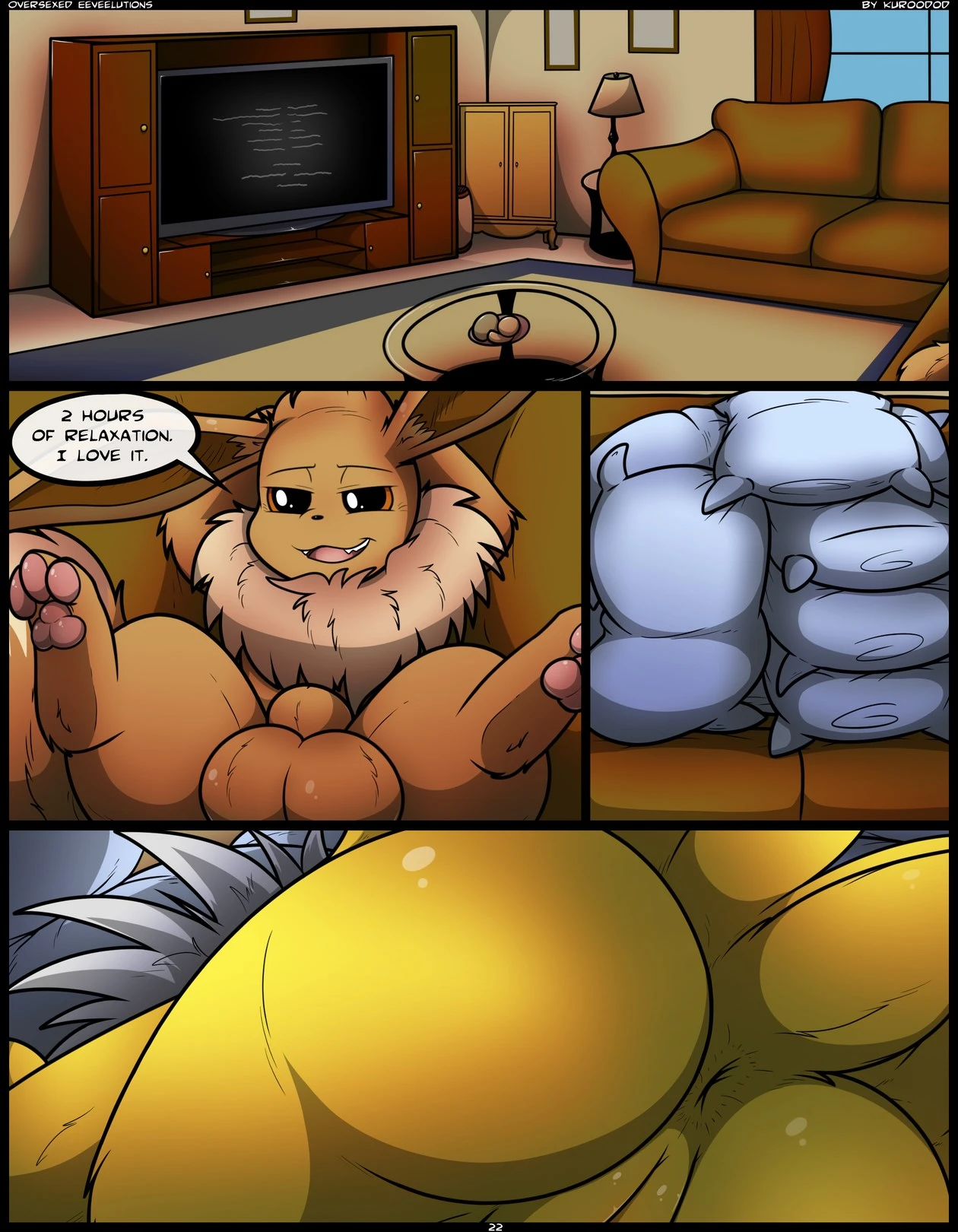 Oversexed Eeveelutions porn comic picture 22