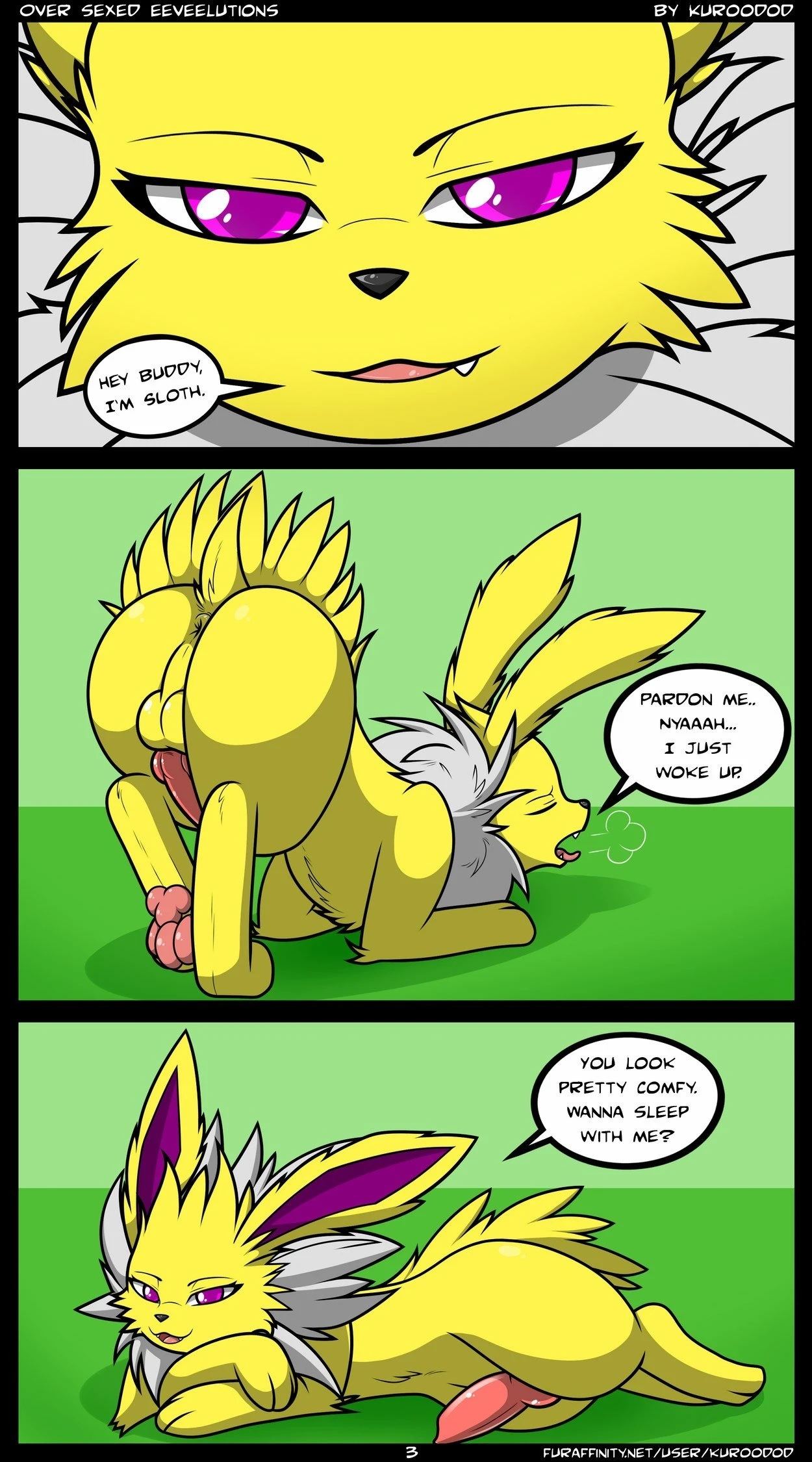 Oversexed Eeveelutions porn comic picture 73